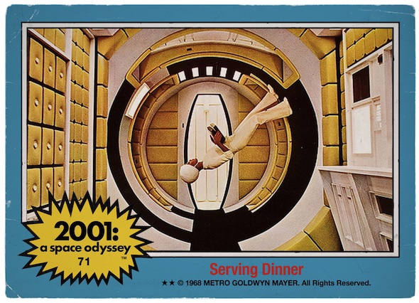2001: A Space Odyssey Vintage Bubble Gum Trading Card Spoof by Kristian Goddard