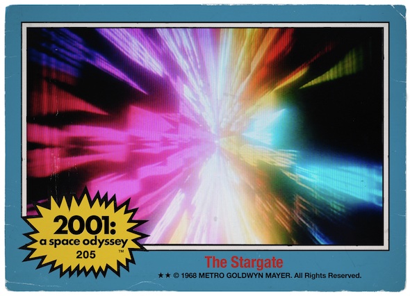 2001: A Space Odyssey Vintage Bubble Gum Trading Card Spoof by Kristian Goddard Stanley Kubrick