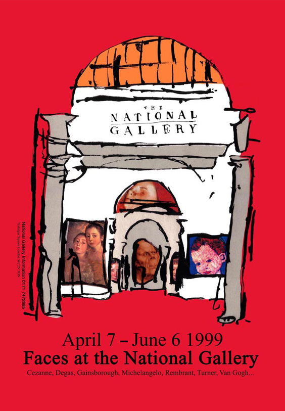 Faces at the National Gallery Poster