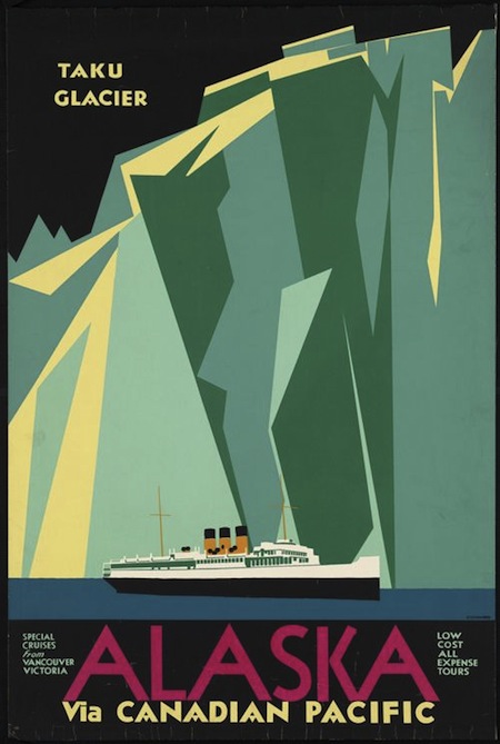 Alaska Art Deco Poster