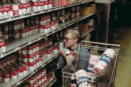 Andy Warhol Shopping for Campbell's Soup in 1965