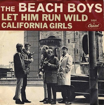 The Beach Boys 'California Girls' Record Cover