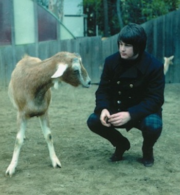 Brian Wilson with Goat at San Diego Zoo