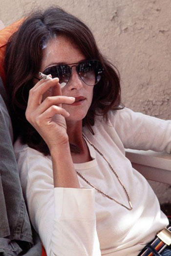 Charlotte Rampling Smoking at Cannes Film Festival in the 1970s