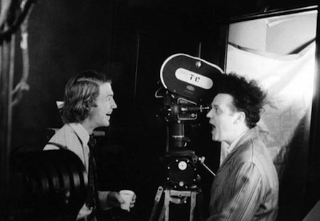 David Lynch and Jack Nance on the set of Eraserhead