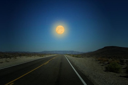 Desert Road Moon