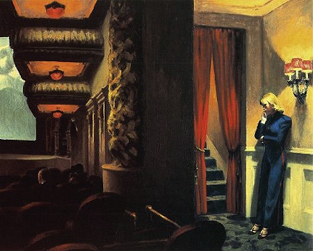 Edward Hopper Movie Theatre Painting