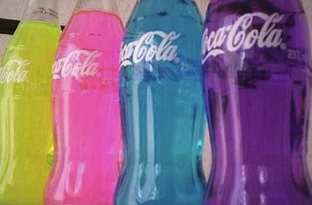 Flourescent Coca-Cola Bottles