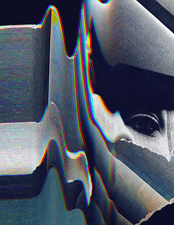 Glitch and Ripped Photograph