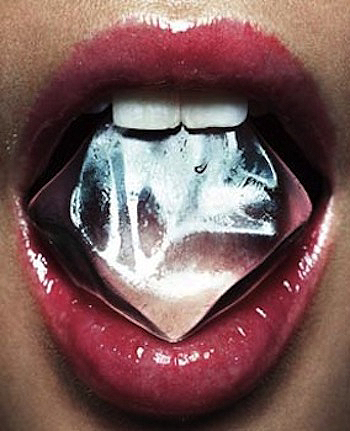 Ice Cube in Mouth