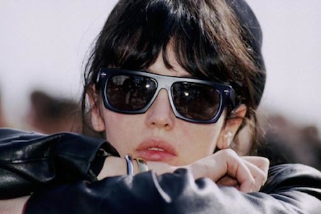 Isabelle Adjani in Leather Jacket and Shades