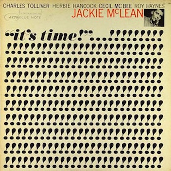 Jackie Mclean It's Time Record Cover