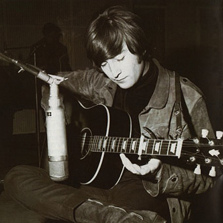John Lennon recording Rubber Soul