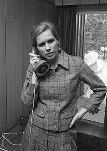 Liv Ullmann using Erickson Telephone