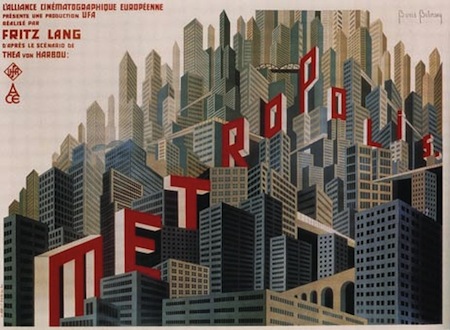 Metropolis Fritz Lang Cityscape Poster
