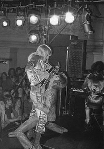 David Bowie and Mick Ronson