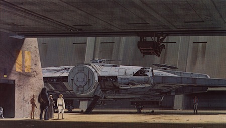 Star WarsMillenium Falcon A New Hope Illustration
