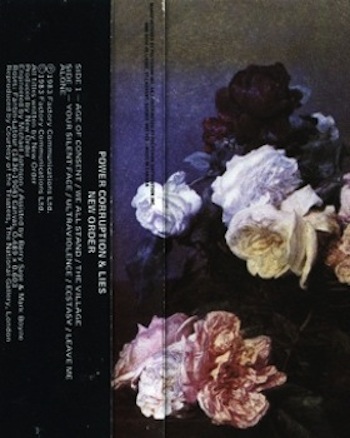 New Order 'Power, Corruption and Lies' Cassette Tape Cover