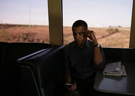Barack Obama Texting
