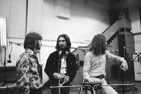 Ringo Starr, George Harrison, John Lennon and George Martin Recording Abbey Road at EMI
