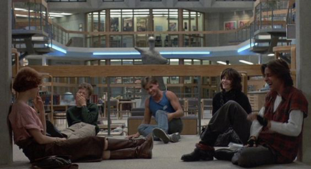 The Cast of John Waters Breakfast Club Laughing on Set