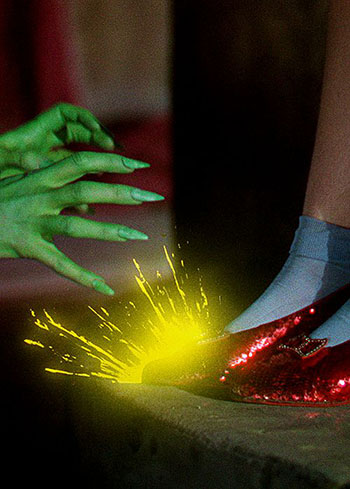 Wicked Witch and Dorothey's Red Shoes from The Wizard of Oz