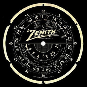 Zenith Long Distance Radio Dial